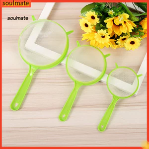 Linh hồn| Bộ lọc thực phẩm rây bột 3 chiếc Bộ lọc thực phẩm nhà bếp có thiết kế lỗ treo – Bộ lọc thìa lưới bền nhẹ để nấu ăn tại nhà và chuẩn bị thực phẩm Southeas