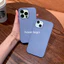 Màu xám oải hương cho iPhone 17 / 16 / 15 / 14 / 13 / 12 / 11 / Pro Max / Xs Max / XR 7 / 8 Plus / mini / E Vỏ điện thoại silicon lỏng màu trơn