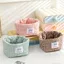 Giỏ đựng đồ DAYBREAK, Bộ sắp xếp máy tính để bàn bằng vải Gingham, Giỏ đựng đồ trang điểm đa chức năng chất lượng cao Ký túc xá phòng ngủ