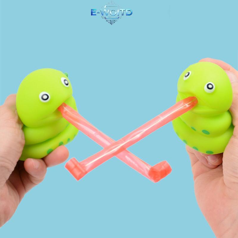 E-WOITD Trẻ Em Sáng Tạo Đàn Áp Rắn Đồ Chơi Pinch Rắn Stiing Lưỡi Ra Giảm Căng Thẳng Đồ Chơi Quà Tặng Cho Trẻ Em E-WOITD
