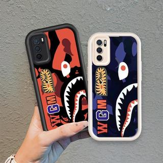 Áp dụng cho OPPO A16 A16S A54S Ốp điện thoại mềm silicon hoạt hình TPU Shark ngụy trang Angel Angel Eye Ốp lưng chống sốc
