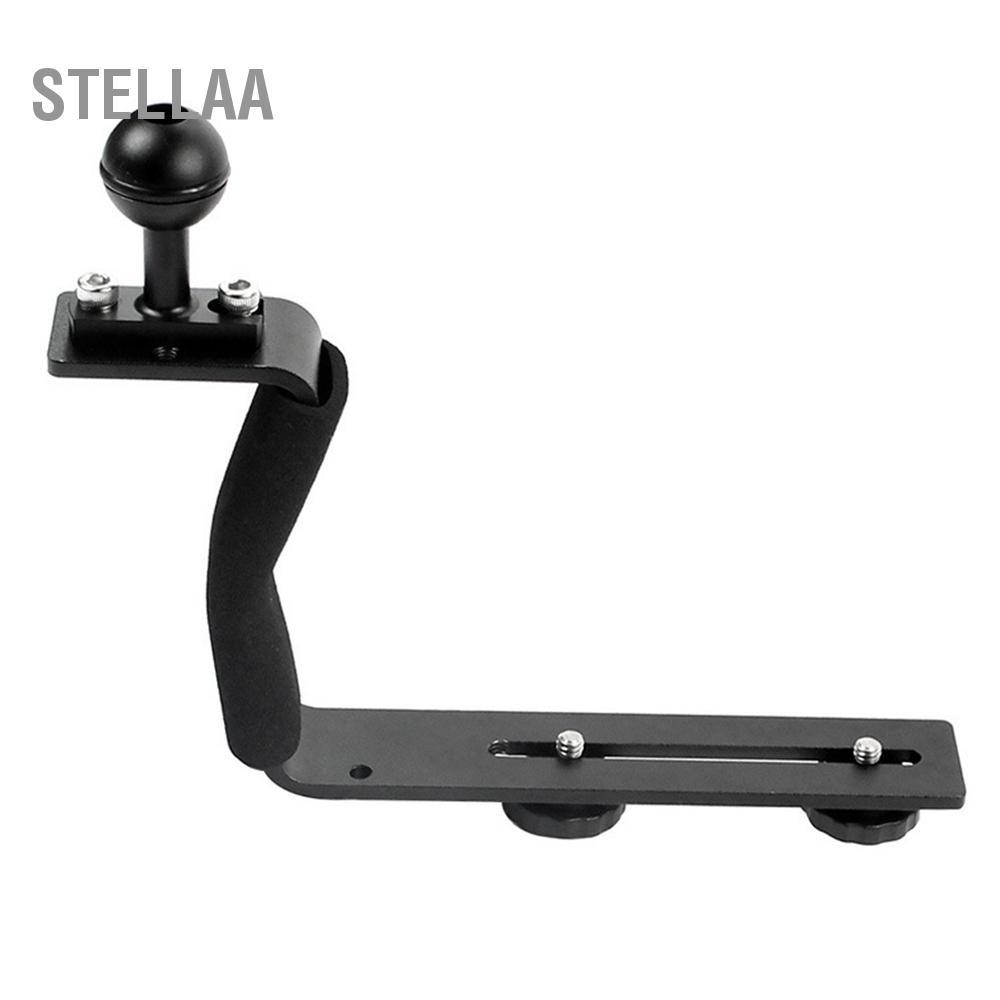 Stellaa Stellaa aqxreight Tay cầm khay lặn Máy ảnh dưới nước Giá đỡ tấm chụp ảnh giàn khoan cho máy ảnh SLR kỹ thuật số Áp dụng tay cầm hiện đại Giá đỡ hợp kim nhôm dưới nước