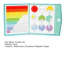 < Pluscloth > Gạch phân đoạn từ tính Vòng tròn Thao tác toán học giáo dục cho trẻ em Phân số học tập Phần trăm Hỗ trợ giảng trường tiểu học Đồ chơi thân tương tác