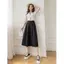 Quần ống rộng Drape Quần crop nữ mùa hè 2026 Phiên bản Hàn Quốc Phong cách mới chữ a eo cao Culottes Slimer Look dáng rộng Quần thường ngày
