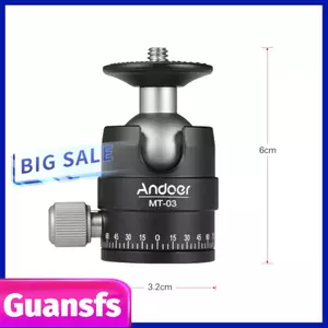 Guansfs Guansfs MT-03 Đầu bóng mini DSLR ILDC Chân máy ảnh Monopd Mount Phát hành nhanh Đầu bóng hợp kim nhôm có rãnh hình chữ U Khả năng chịu tải tối đa 5kg / 11LB Phụ kiện chụp ảnh