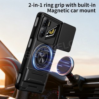 Ốp Điện Thoại Cho ZTE nubia Neo 3 Neo 2 Focus Pro nubia Music 5G 4G Vỏ Nhẫn Từ Tính Vỏ Điện Thoại Chống Sốc Đẩy Kéo Camera Bảo Vệ Mặt Sau