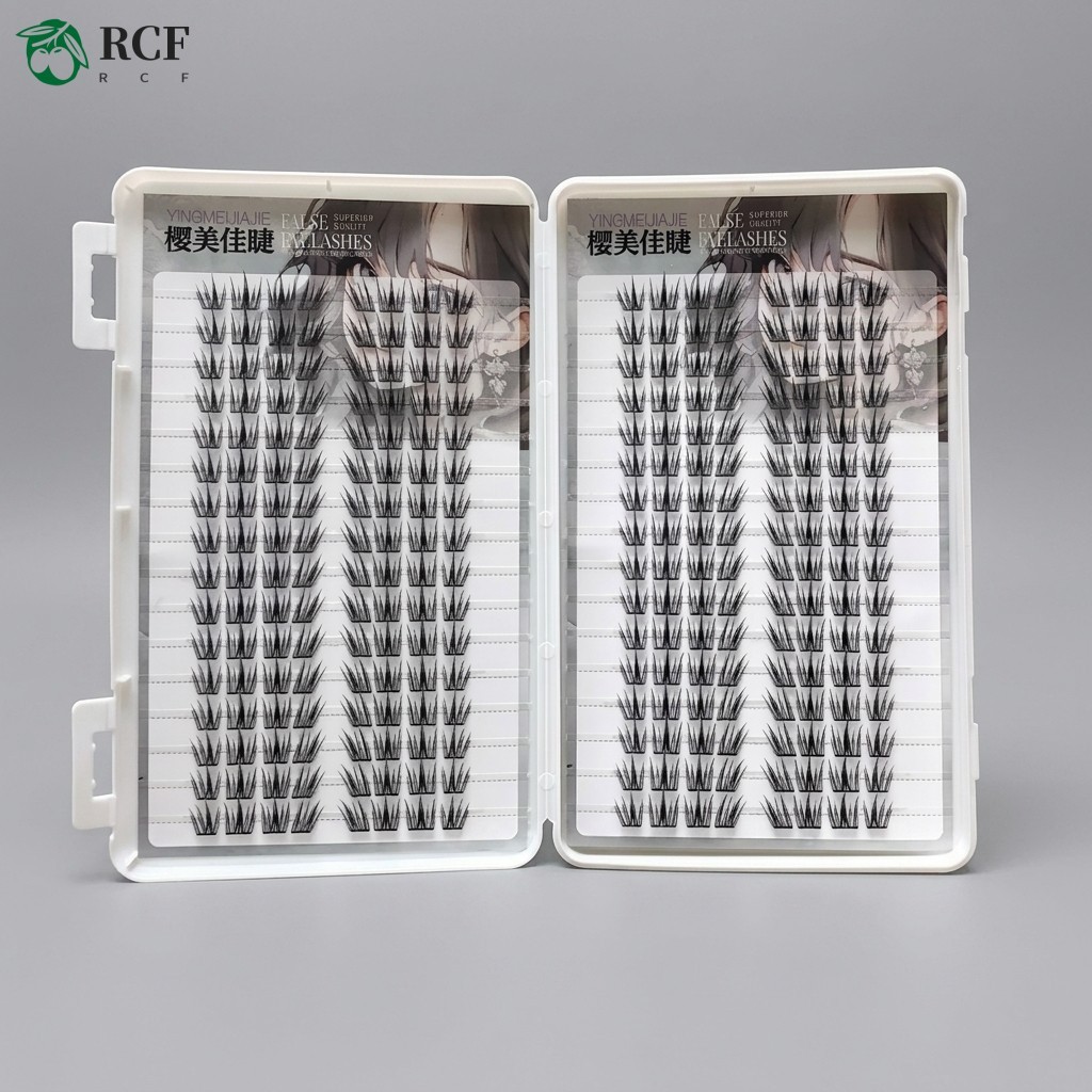 Phong cách Manga tự nhiên Lông mi giả Cụm đơn Thân cây vô hình C Curl 9-13mm