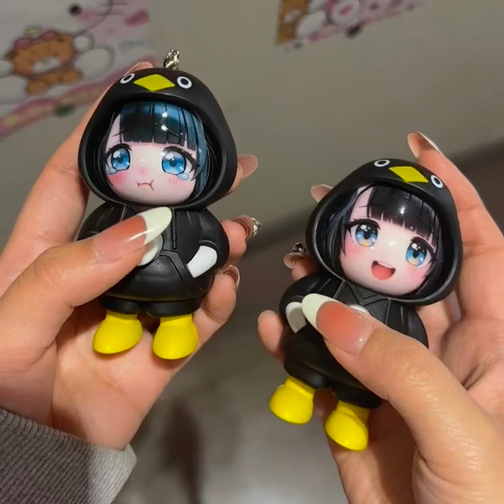 Trò chơi Arknights: Endfield Endmin Gugu Gaga Chim cánh cụt Búp bê thay đổi mặt‌ Túi đồ chơi Trang trí Mặt dây chuyền Móc khóa Quà tặng