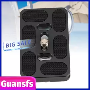 Guansfs Guansfs Hợp kim nhôm Denash Tấm phát hành nhanh với miếng đệm cao su chống trượt Máy ảnh 2 chiều tiêu chuẩn Vít gắn chân máy Đầu bóng Arca tương thích Thích hợp cho hầu hết các máy ảnh