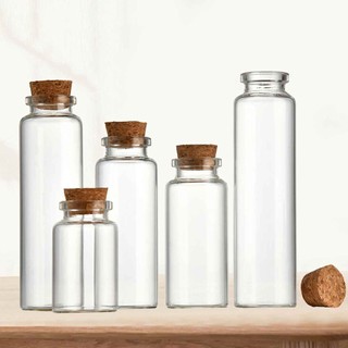 Lọ thủy tinh nhỏ nút bần ĐÁY  - Chai thủy tinh nhỏ nắp gỗ mini -PST99