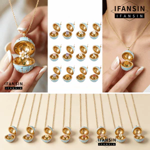 Vòng cổ hoa mini có thể mở - Mặt dây chuyền hình hoa, phù hợp làm quà tặng sinh nhật cho nữ