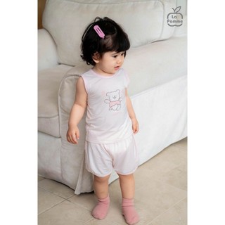 La pomme SS26.T4.1.1 Bộ sát nách Mềm Mịn by La Pomme kỳ nghỉ hè vui nhộn cho bé