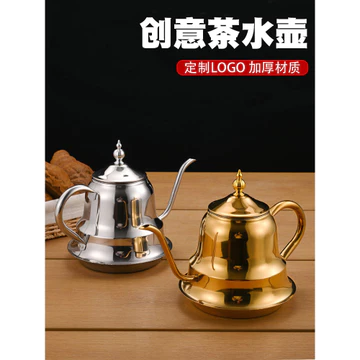 Ấm đun nước trà bằng thép không gỉ phong cách Hàn Quốc Ấm đun nước thương mại Ấm trà hoa khách sạn có lưới lọc Ấm trà Ấm trà uống