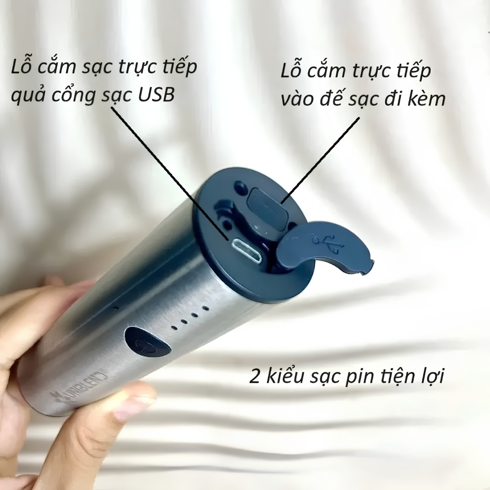 Máy Đánh Bọt Sữa/ Cà Phê Đa Năng Uniblend DC-201 – Nhỏ Gọn, Hiệu Quả, Đa Dụng (Có BH Chính Hãng)
