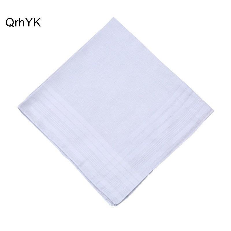 Nhà máy sản xuất khăn tay cotton nguyên chất, bộ 6/12 chiếc - Phù hợp nam và nữ