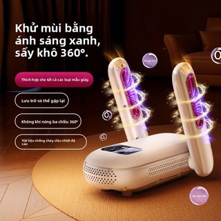 [Bảo Hành 1 Đổi 1 - 7 Ngày] Máy Sấy Giày Thông Minh VINZEO - Khử Mùi Kháng Khuẩn, Hẹn Giờ Tự Ngắt, Gập Gọn Tiện Lợi