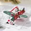 Mặt dây chuyền Giáng sinh bằng sắt Retro Phong cách cổ xưa Ông già Noel Máy bay Cây thông Noel Treo trang trí Đồ trang trí Người tuyết Trang trí