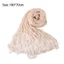 Khăn lụa OLVIDO, Khăn choàng chống nắng sáng màu trơn, voan dài voan mềm thời trang Hijab che mặt ngoài trời