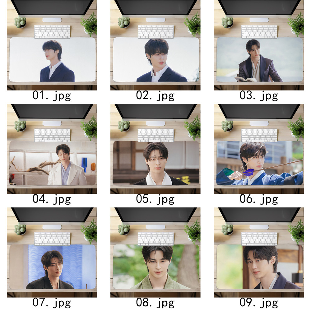 Tấm lót chuột Byeon Woo Seok, Bàn phím máy tính in hình nghệ thuật Vương miện hoàn hảo (60x30cm / 80x40cm)