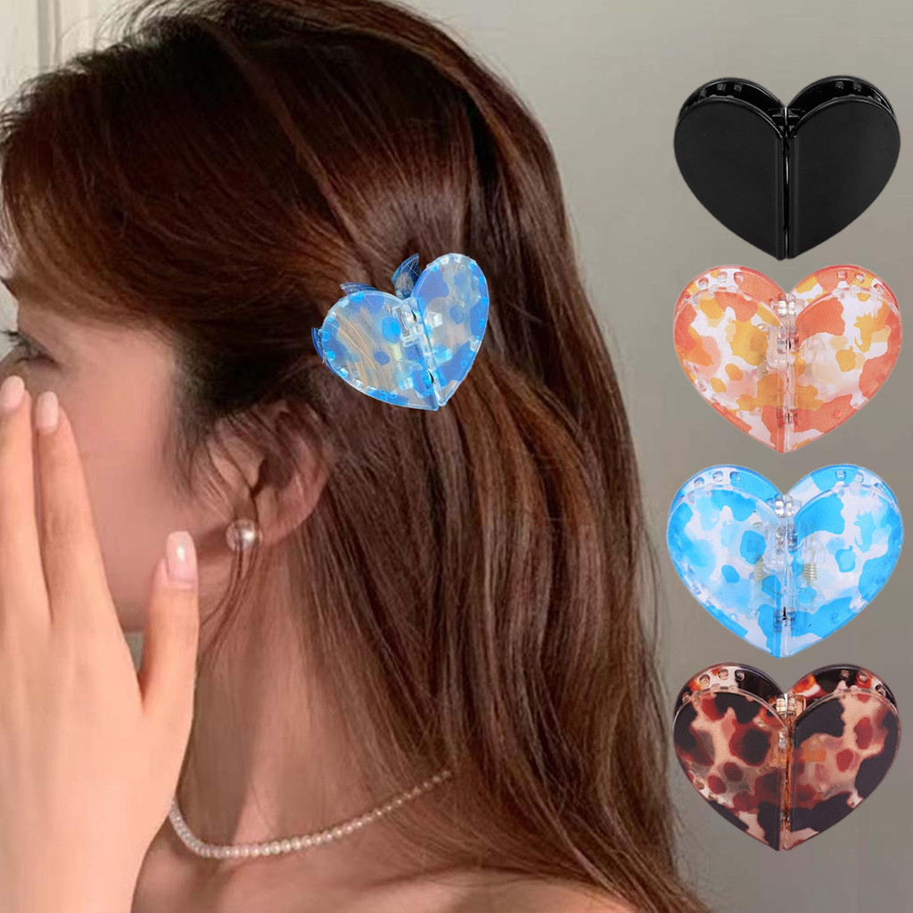 Kẹp Tóc Từ Tính Hình Trái Tim - Phong Cách Hàn Quốc Dễ Thương, Quà Tặng Valentine Cho Bạn Gái