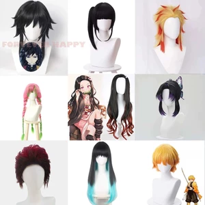 Bộ tóc và mũ cosplay Bướm Ninja từ Demon Slayer - Kanroji Mitsuri