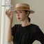 Nhíp Flat Top Hat thời trang Nhật Bản cho nữ, phù hợp đi biển
