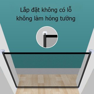 Cổng Thú Cưng Có Thể Thu Vào Tự Động Đóng Lưới An Toàn Rào Chắn Trong Nhà Chó Mèo Phòng Cầu Thang Cửa