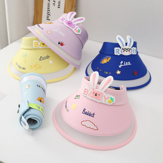 Mũ chống nắng trẻ em Bé gái có quạt Chống tia cực tím Mũ rỗng Mũ bé trai 26.4.27 CU8P