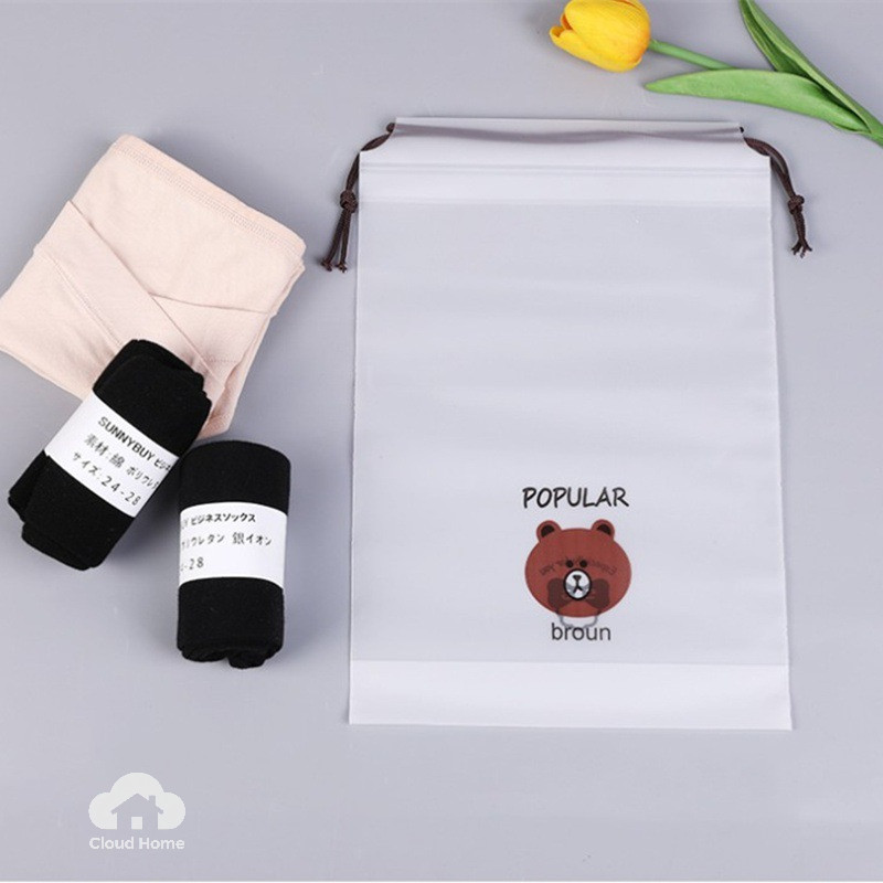 Túi đựng khăn mặt, túi dây rút, túi đựng tất, đồ lót, túi du lịch dày, túi treo đựng đồ.