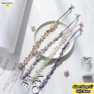 HAVENLYCO - Cặp dây đeo áo ngực hoa từ polyester mềm mại, dây đeo vai linh hoạt và không trượt, phù hợp cho váy dạ hội