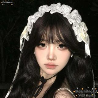 Quấn Đầu IDEANEST - Băng Dô Tai Mèo Lolita & Mũ Đội Đầu Nơ Ren Nữ