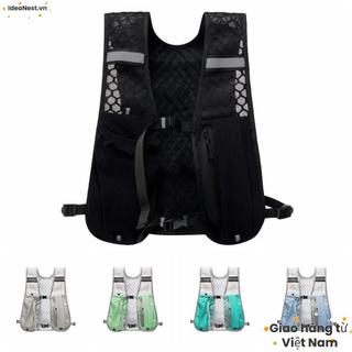 Áo Vest IDEANEST Chống Thấm Nước với Giá Đỡ Điện Thỏa và Túi Đựng Chai Nước - Phù Hợp Cho Chạy Bộ và Đi Xe Đạp