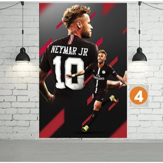 Poster Cầu Thủ Bóng Đá Nổi Tiếng Neymar Khổ Lớn dán tường