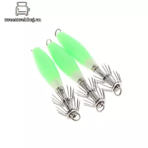 Nhíp câu cá gỗ tôm với mồi phát sáng dạ quang, phù hợp cho việc câu cá biển ở Việt Nam