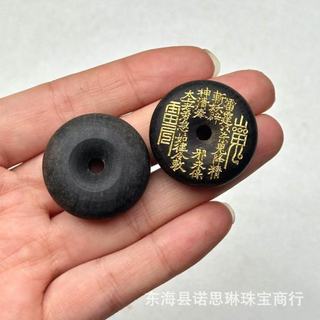 Phụ kiện trang sức gỗ mạ vàng hình mantra lotus, khóa an toàn cho vòng tay và mặt dây chuyền