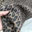 Cotton Nguyên Chất Dày Da Báo In Denim Mùa Xuân Thu Áo Khoác Váy Quần Màu Cà Phê Da Báo In In In 428