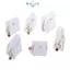 E-WOITD Mini Anime Búp Bê Hiển Thị Túi Đựng Tiền Xu Trong Suốt Mặt Dây Chuyền Túi Vuông Người Tổ Chức Ví Chìa Khóa Lipsti Tai Nghe Túi Bảo Quản E-WOITD