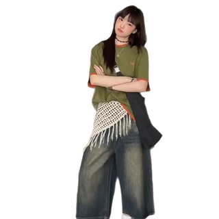 Hip Hop Thắt Lưng Tua Rua Tam Giắc, Phù Hợp Với Quần Jean