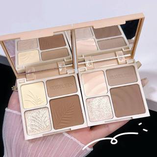JRP Bốn Màu Điểm Nổi Bật Bảng Mặt Matte Shadow Lâu Dài Phát Sáng Sáng Đường Viền Shimmer Powder 3D Mũi Mỹ Phẩm JRP