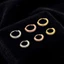 Vòng mũi hình tròn DELMER Cubic Zircon, Bông tai xỏ khuyên không gây dị ứng Châu Âu và Châu Mỹ Sụn xoắn, Móc Punk Đồng Mũi Lễ Hội Trang Sức Cơ Thể