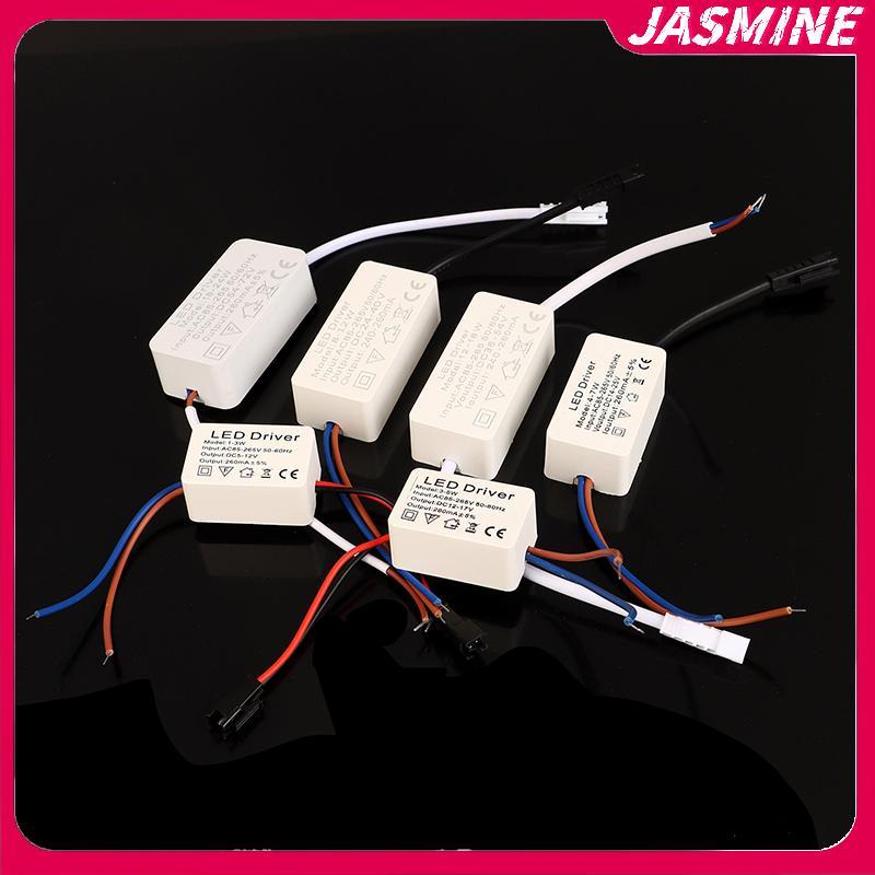 JASMINE 1PC 1-3W 3-5W 4-7W 8-12W12-18W 18-24W LED Driver Light Transformer Bộ chuyển đổi nguồn điện không đổi Dải đèn LED Driver Power JASMINE