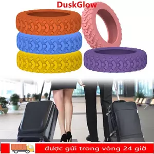 DUKGLOW Bộ 8 phụ kiện vali bánh xe silicon bảo vệ trục, giảm tiếng ồn, phù hợp vali du lịch
