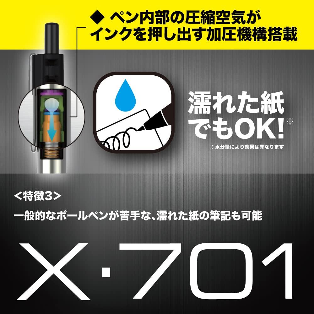 Zebra X-701 But Bi Tactical 0.7mm/Thep Khong Gi/Muc Ap Suat/Viet Duoc Nguoc/K-07/Nhat Ban