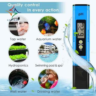 [luxiang.vn] Máy kiểm tra Ph cầm tay cho nước, Bút PH phạm vi kiểm tra 0-14 PH, Bộ dụng cụ kiểm tra nước để uống nước