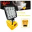 Đèn cắm trại LED 4 inch không dây, dùng pin 18V Li-ion, đèn pin dự phòng khẩn cấp, ánh sáng floodlight di động