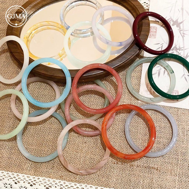 Vòng tay giả ngọc bích mới mùa hè, Phụ kiện thời trang và đơn giản dành cho nữ, Thích hợp để mặc hàng ngày