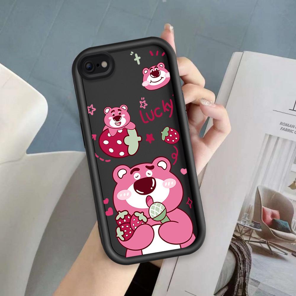 Ốp Lưng Cho iPhone 6 6s 7 8 se2020 Plus Hoạt Hình Silicon Phụ Kiện Vỏ Điện Thoại Mềm TPU Câu Chuyện Đồ Chơi Lotso Mắt Thiên Thần Ốp Lưng Chống Sốc