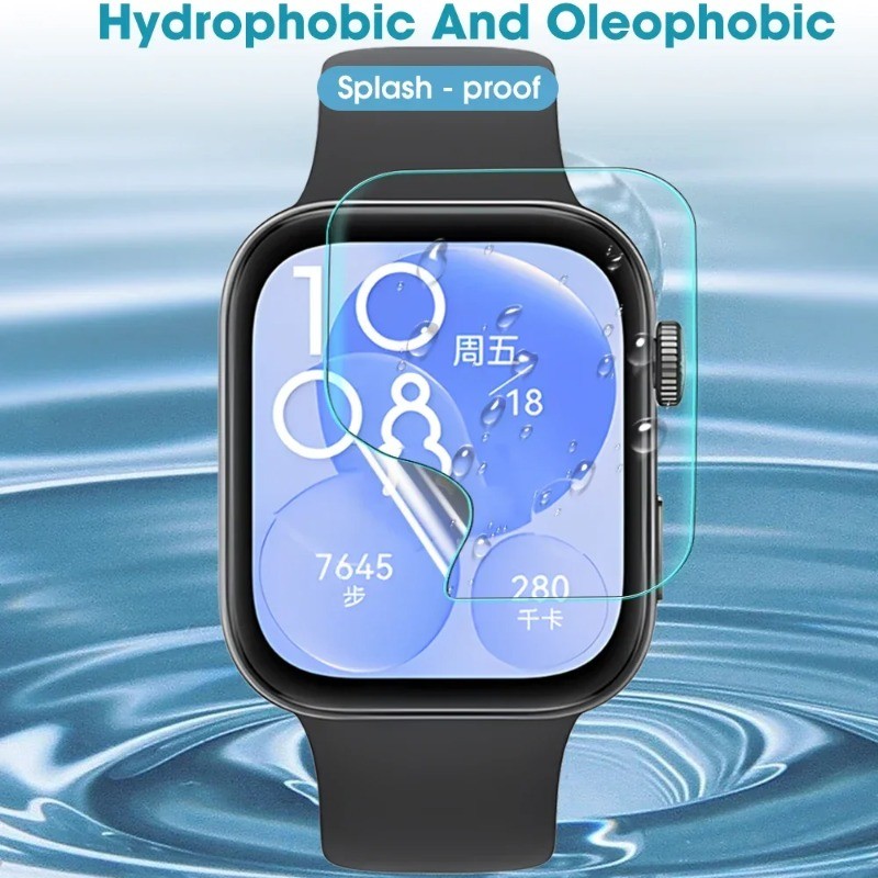 3 Chiếc Đồng Hồ Thông Minh Bảo Vệ Màn Hình Cho Huawei Watch Fit 5 4 3 Pro HD Pha Lê Trong Suốt Mềm Hydrogel Cho Huawei Watch Fit 4Pro 5Pro 3 4 5 Phim Bảo Vệ