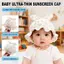 WANYEDI Mũ không vành sơ sinh, Mũ len mỏng thoáng khí, Thời trang mềm mại dễ thương hoa cho bé Sunhat Xuân hè