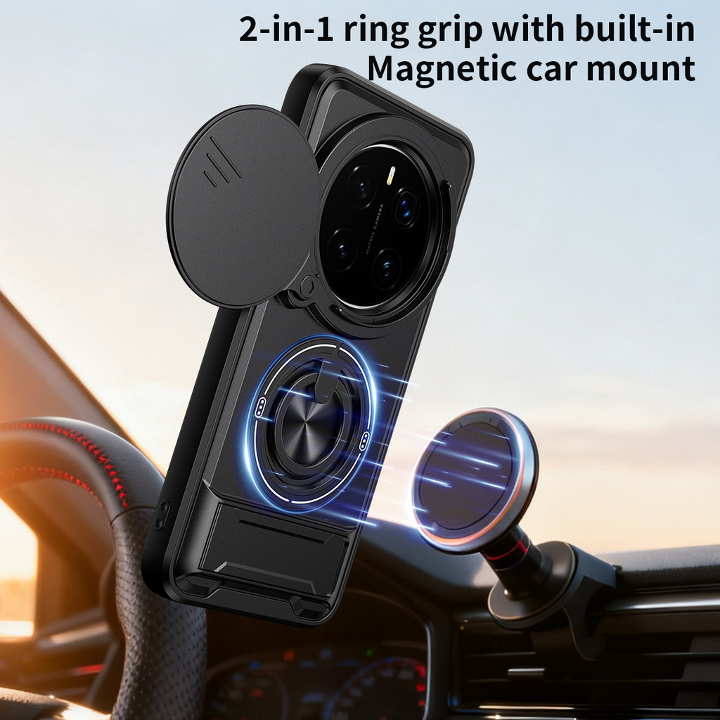 Ốp Điện Thoại Đa Năng Sang Trọng Thích Hợp Cho Honor Magic7 Magic6 Magic8 Pro 5G Dây 360°Giá đỡ vòng có vỏ máy ảnh Vỏ bảo vệ toàn diện chống sốc